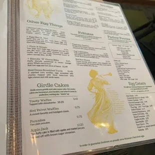 Huge menu