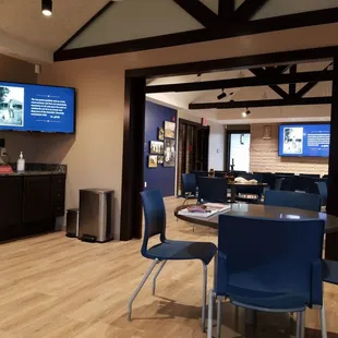 Inside the new visitors center