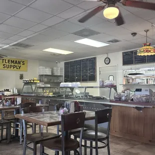 Interior view of lunch line and some seating