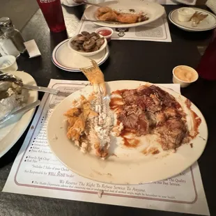 Bear combo dinner (we shared and still had more to bring home!)