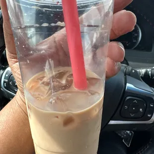 Black milk tea w/ boba