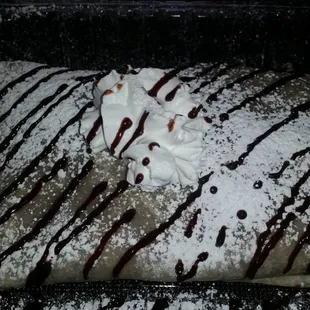 Strawberry crepe