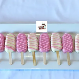 ws pink and white ice lollies