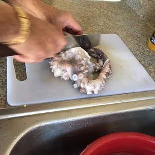 Octopus is hit or miss, be sure to check freshness date cause after we cooked ours, it wasn&apos;t edible.