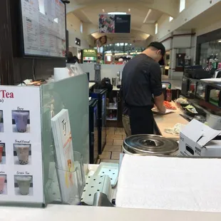 Sushi bar area