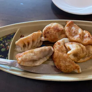 Pan fried Pork potstickers