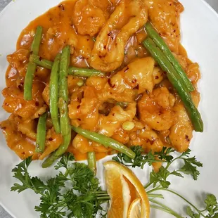 Thai chicken and shrimp