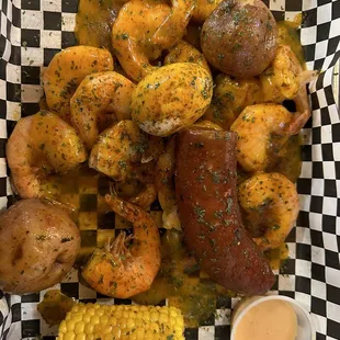 Sassy plate. 15 ct shrimp (but gave us way more)