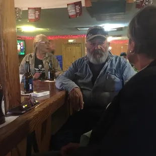 Cold beer, warm friends, great bartenders.