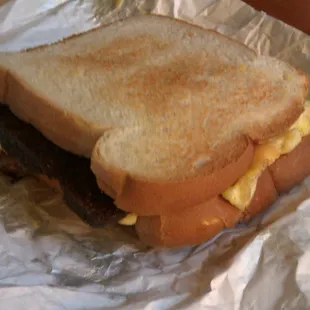 Scrapple-egg-cheese Breakfast Sandwich