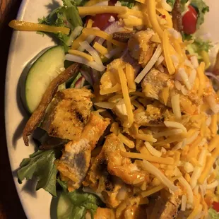 Grilled buffalo chicken salad