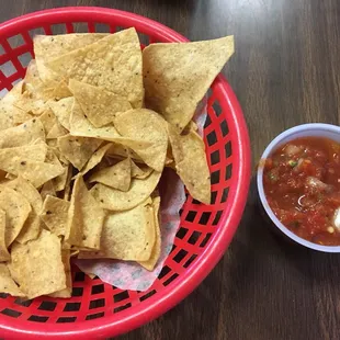 Chips and salsa.