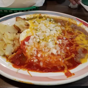 Green Chile Chicken Enchiladas