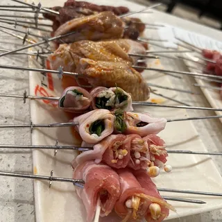 Pork Belly Wrapped Chinese Chives