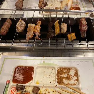 Pork Belly and Enoki Mushroom