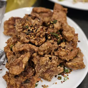 Salt and pepper pork spareribs