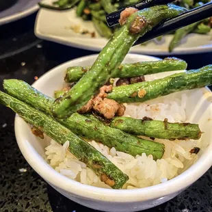 Green beans &amp; minced pork