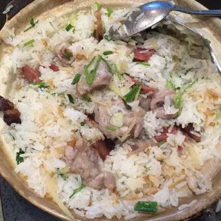 Preserved meats over rice in casserole ( Small )