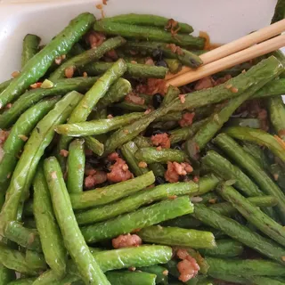 Sauteed Green Bean with Minced Pork