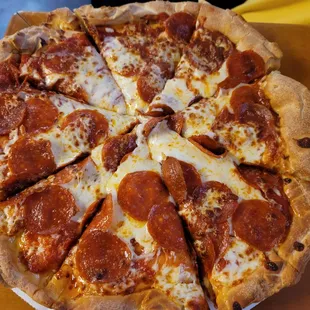 Medium pepperoni. Delicious, per my son.