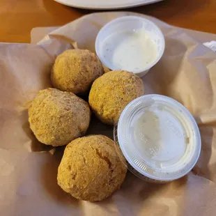 Boudin balls. Very good.