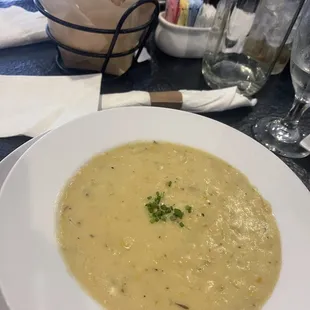 Seafood bisque. OMG! So good!