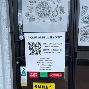 Bussiness is currently delivery and pick up only