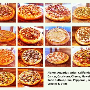 Fourteen vegan pizzas, four kinds of vegan cheese and more than 15 vegan toppings to choose from.