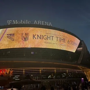 Outside of the arena