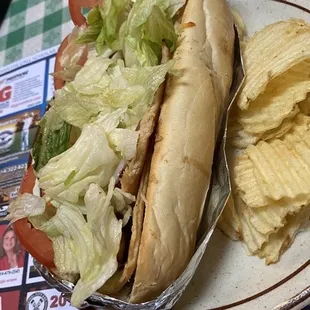 Philly Chicken and Cheese Hoagie Chicago style