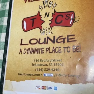 a sign for the restaurant