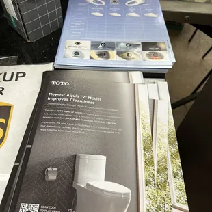 Toto bidet toilet brochures