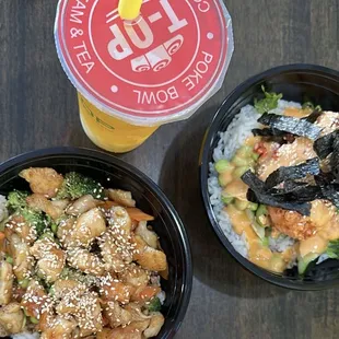 Lychee Green Tea Regular T-OP Poke Bowl (x2)