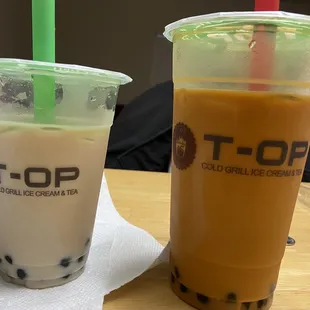 Bubble Milk Black Tea, Thai Milk Tea