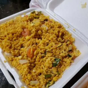 Shrimo fried rice.