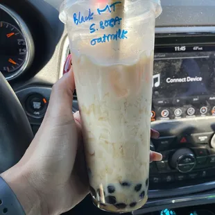 Black Milk Tea with Black Sugar Boba