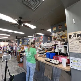 There is a server that runs everybody&apos;s food to them. You order at the counter. Please make sure you tip so that your brother gets