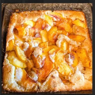 Peach Cobbler - portion &amp; whole pan (pre order) available, BlackBerry also on the menu