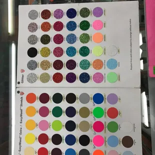 Highlighted colors are available