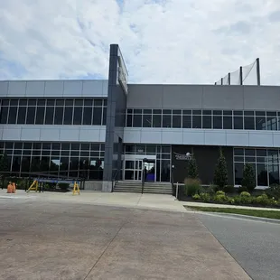 the front of a building