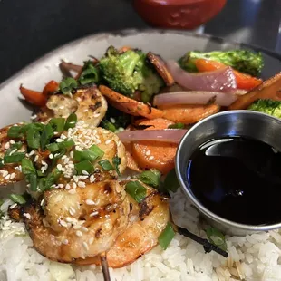 Shrimp teriyaki bowl