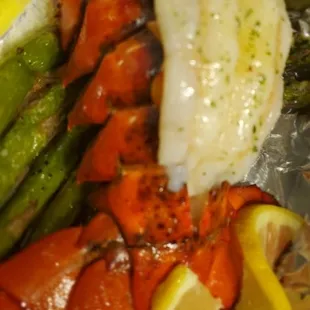 One of our catering dish lobster Tail (for an anniversary dinner)