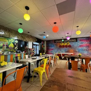 Inside the restraunt