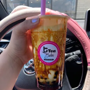 Brown Sugar and Cream Cheese Milk Tea