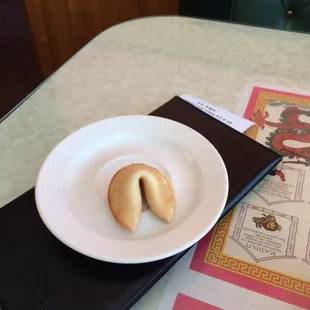 Fortune cookie at the end