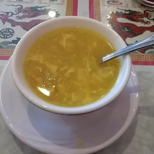Good flavor in the egg drop soup