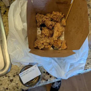 Basil Popcorn Chicken