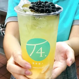 Green Tea with Mango Ice Cream