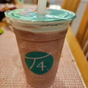 Red bean milkshake! Thanks fam for bringing me a drink!