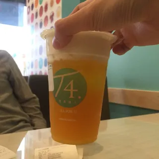 Mango Royal Tea Topped with Cream